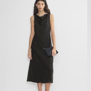 Aritzia Black Midi Dress